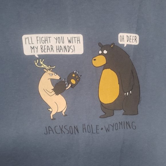 Funny shirt from Jackson hole, whether you been there or not, it is great - Picture 3 of 5